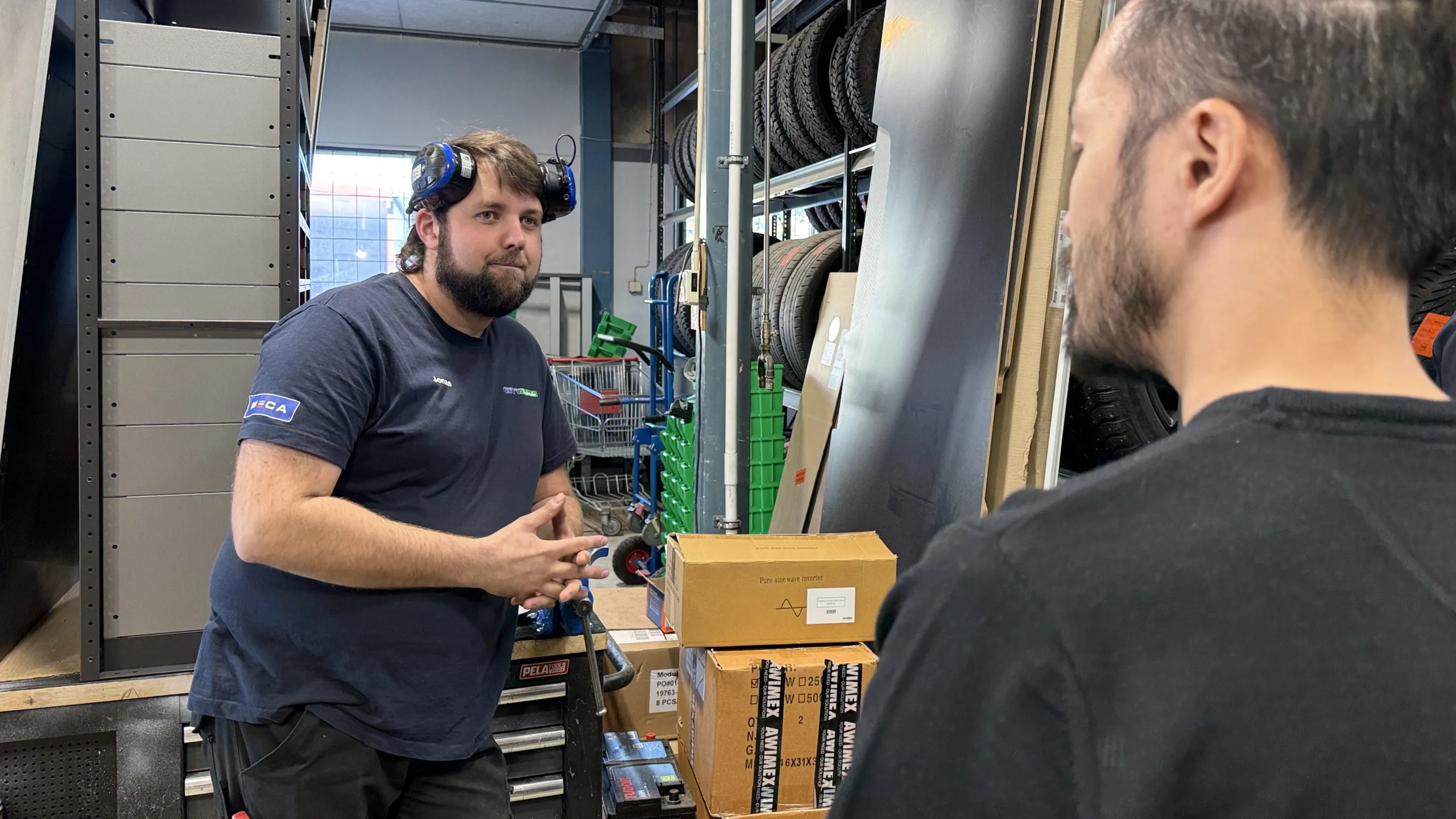Jonas Karlsson, tekniker, hos Cityverkstaden.